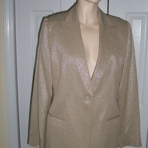 GIORGIO ARMANI Le Collezioni Gold Jacket Size 6